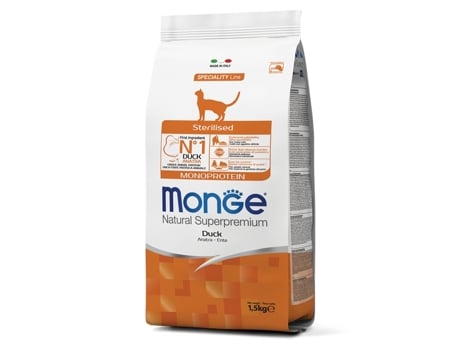 Pato Esterilizado para Gatos 1.5 Kg Monge