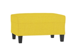 Footstool, Footstools Vidaxl Amarelo Tecido (70 X 55 X 41 Cm)