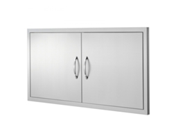Porta De Aço Inoxidável Para Cozinha Exterior 1067x534mm Tekmaquinas
