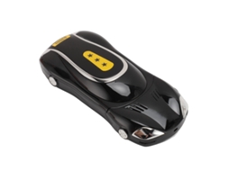 Mali telefone Celular para Idosos com Botões Grandes Forma de Carro Dual Chip Tela 1.8 Polegadas Som Claro 2400mah Preto