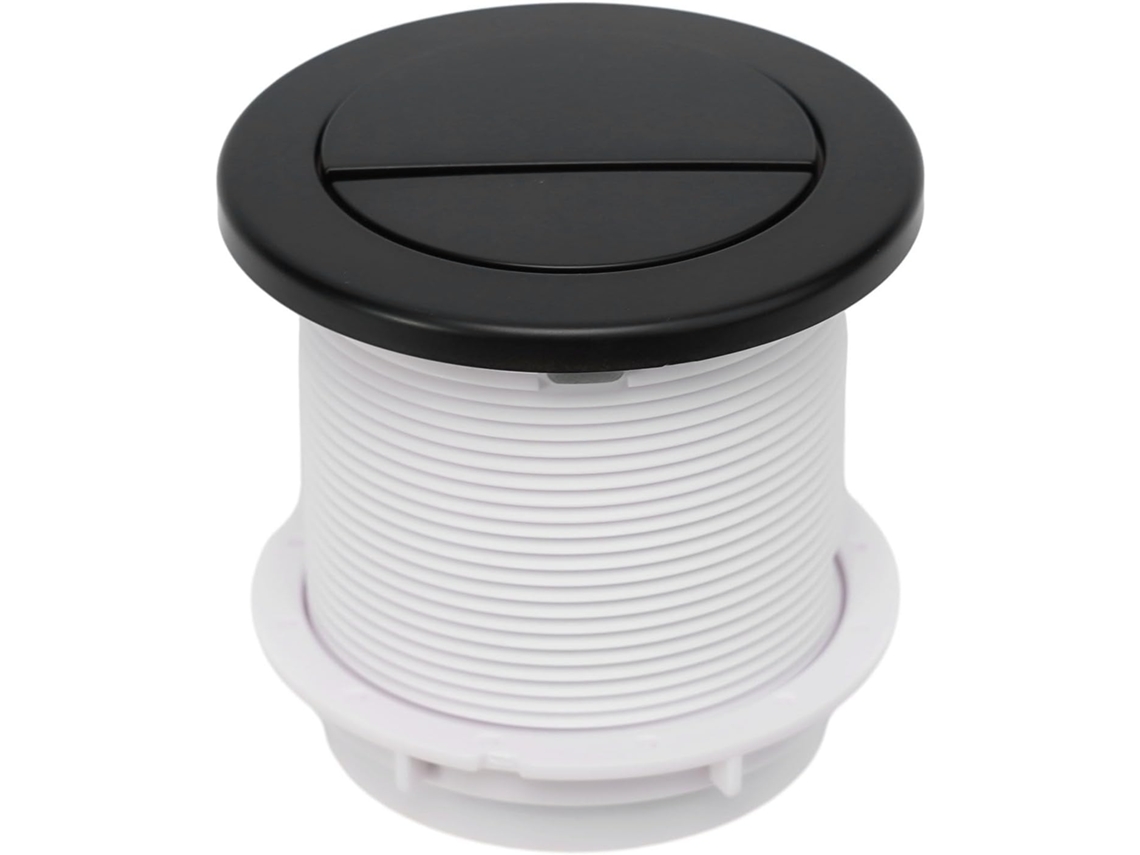 Botão Pneumático Duplo Para Descarga De Vaso Sanitário - Cromado - Redondo - Sistema