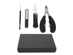 Kit De Manicura Profesional 4 Em 1 De Acero Inoxidable Resistente Ao Desgaste Portátil Para Viagens E Lar