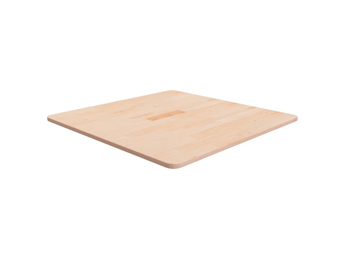 Vidaxl Tampo De Mesa Quadrado 70x70x1,5 Cm Carvalho Maciço Não Tratado