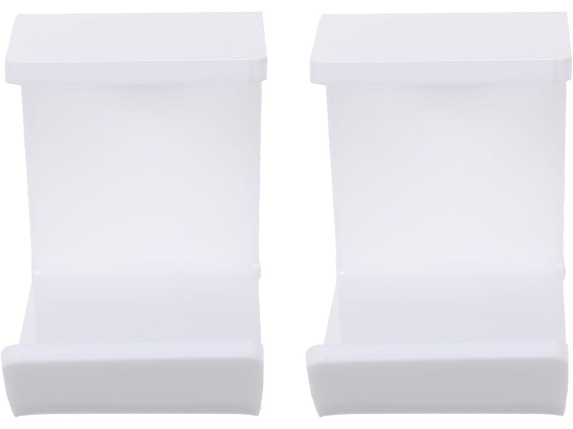 Suporte Para Fone De Ouvido Luxshiny Em Acrílico Branco 2 Peças Mesa Gamer, Com Instalação Sem Danos