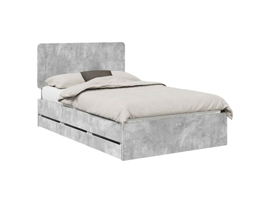 Estrutura de Cama 135x190cm Madeira de Engenharia MAISON EXCLUSIVE