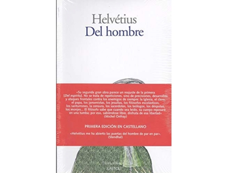 Livro Del Hombre de Claude-Adrien Helvétius (Español)