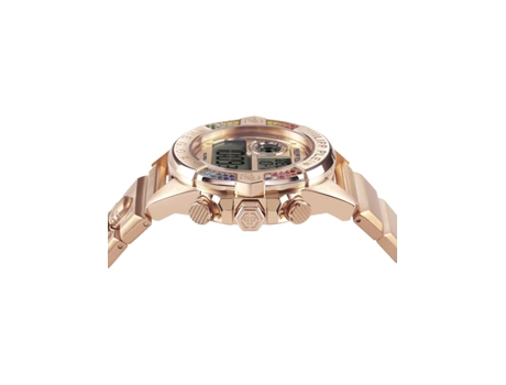 Relógio unissex em aço inoxidável ouro rosa The GOAT Pwfaa0721 PHILIPP PLEIN