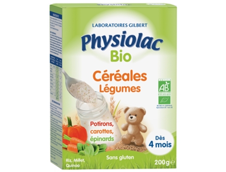 PHYSIOLAC Bio Cereales Vegetales Desde 4 Meses 200 G