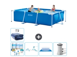 Intex Piscina Com Estrutura Retangular - 300x200x75 Cm - 6-peças S20056