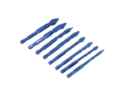 Conjunto De 8 Brocas Excêntricas Alta Resistência, Com Encaixe