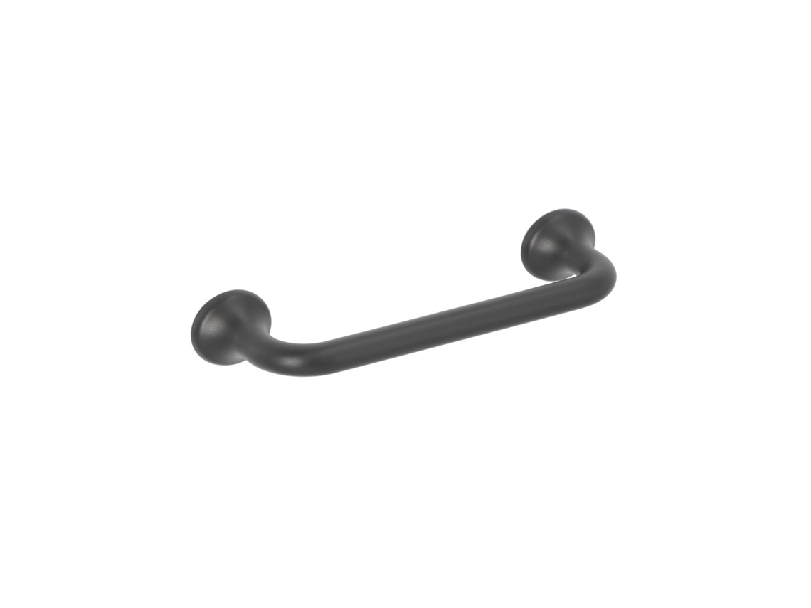 Puxador para Mobiliário em Zamac Distância Entre Eixos de 96 Mm Verniz Preto Mate Conjunto de 6mm HARDWAREXCHANGE