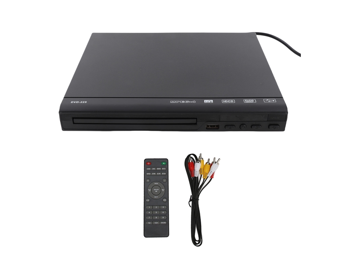 Leitor De Dvd De Alta Definição Com Interface Usb 2.0 E Controle Remoto.