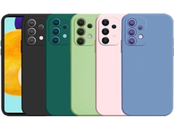 Capa Flexível Proteção Câmera Para Samsung Galaxy A72 Hongwe. Pele Sintética Anti-riscos Multicor