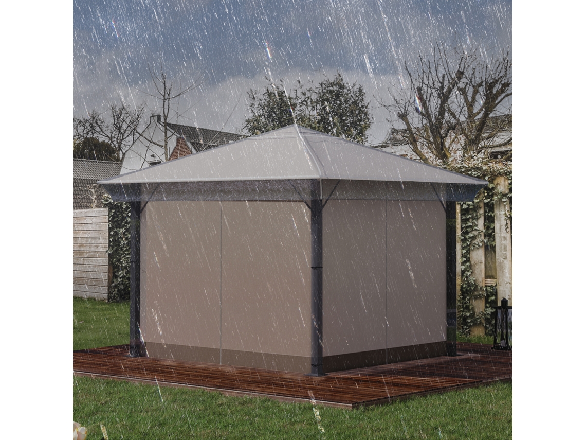 Capa Protetora Impermeável Para Gazebo 3x3 M, Capa Transparente Para Pérgola E Toldo.