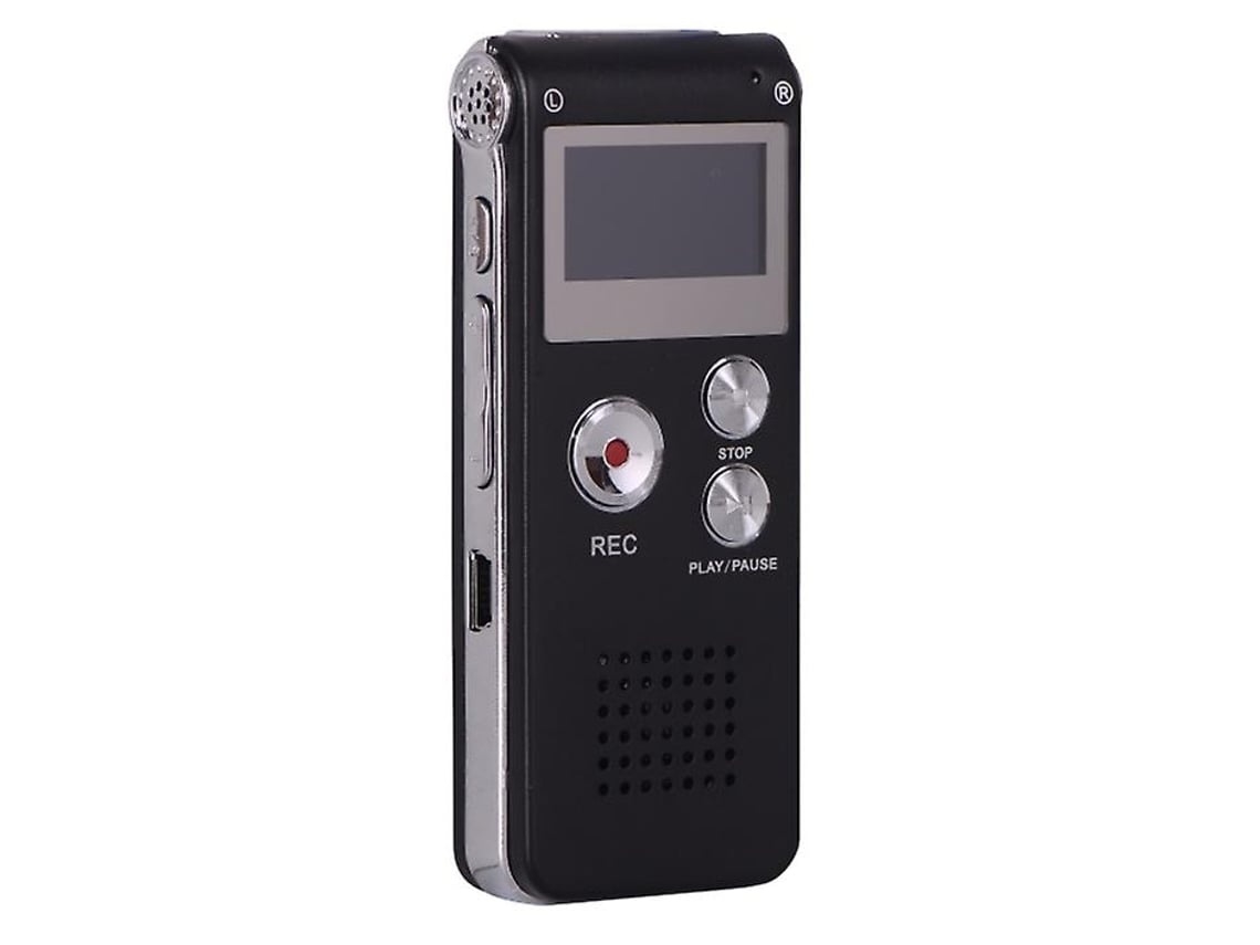 Lurelia Gravador De Voz Usb 16gb Com Ativação Por Voz, Redução De Ruído, Reprodução Mp3 Para Reuniões, Aulas, Palestras - Preto