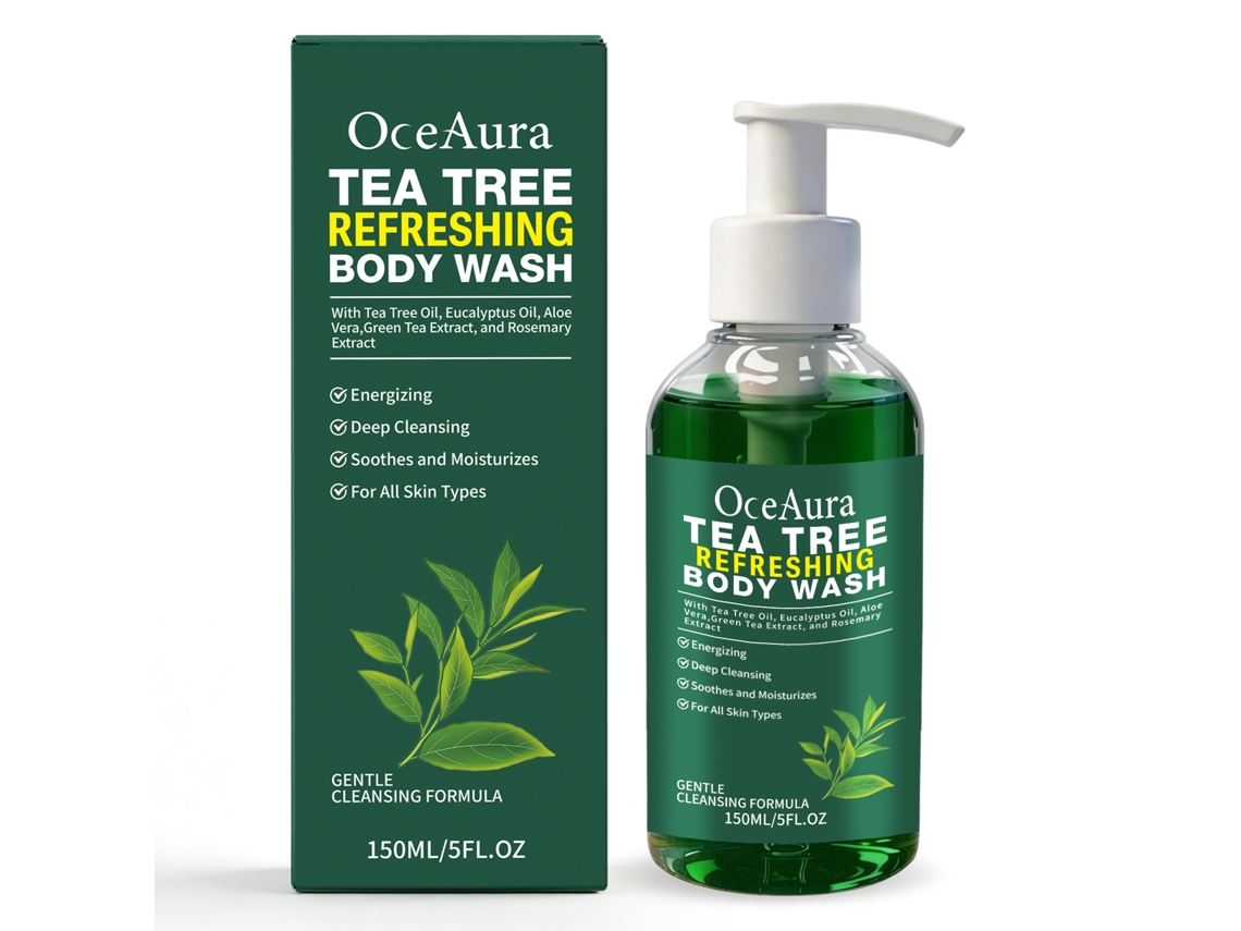 Gel de Banho Refrescante LAXISCREED com Árvore do Chá para Pele Revigorada