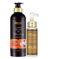 Kit De Cuidados Com A Pele Ailke, Corretor De Manchas Escuras, Loção E Sérum De Colágeno