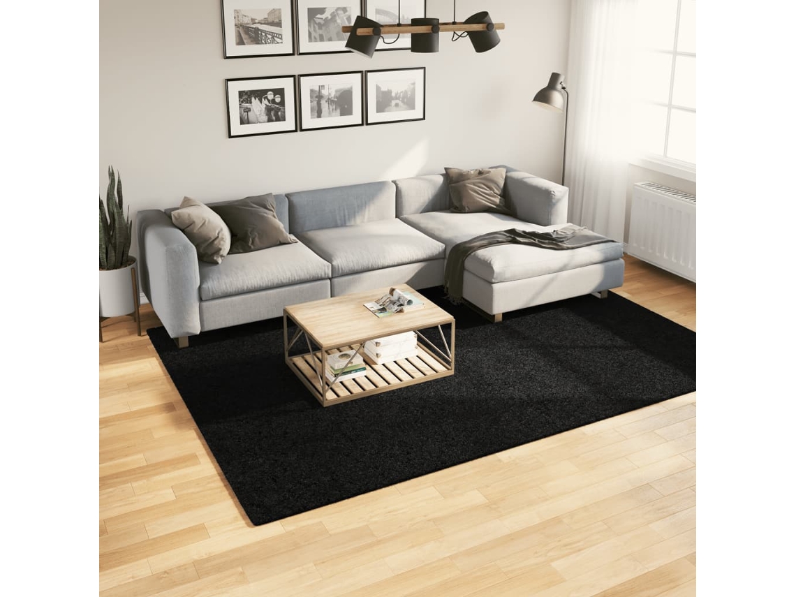 Vidaxl Tapete De Pelo Curto Oviedo 200x280 Cm Preto