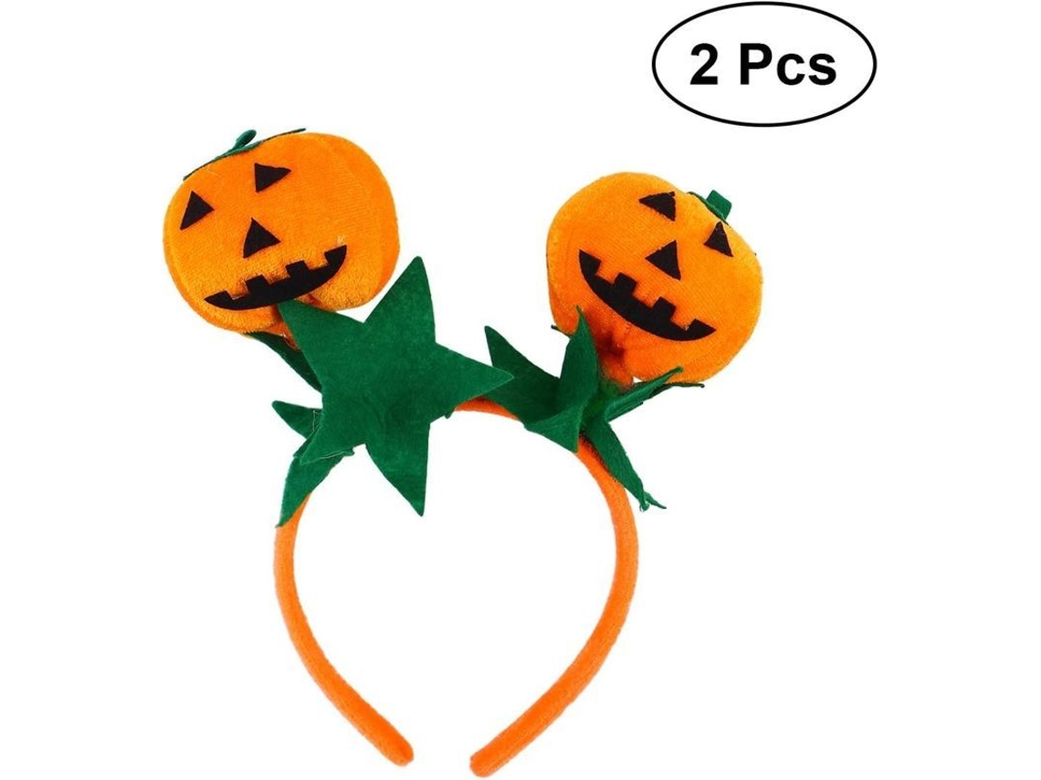 Diadema De Calabaza Bonita Para Halloween Acessório De Fantasia Festa Vermelho Laranja