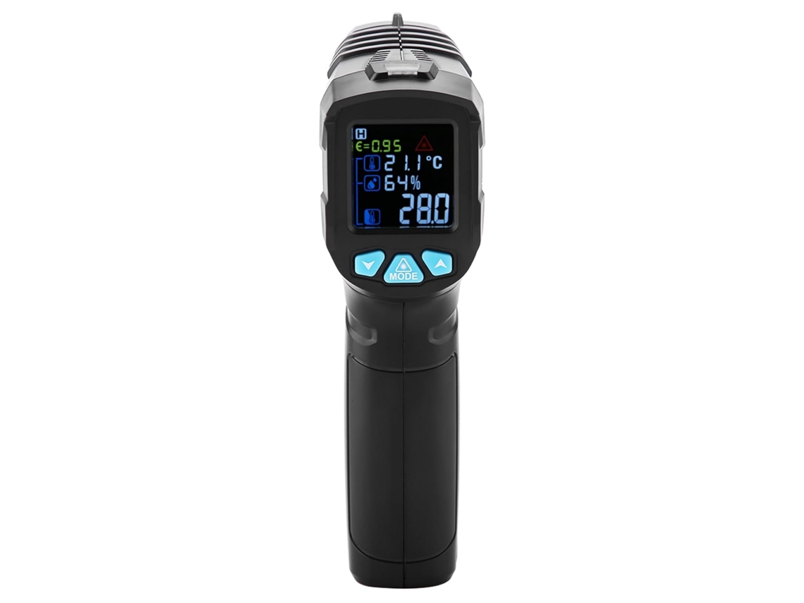 Termômetro Infravermelho Não Digital Com Display Lcd Ir01d, Faixa De Temperatura 50a 800 °c