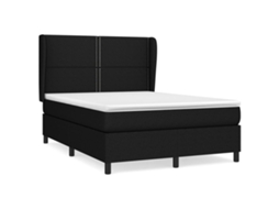 Box Spring Bed, Box Spring Beds Vidaxl Preto Tecido (140 X 190 Cm)