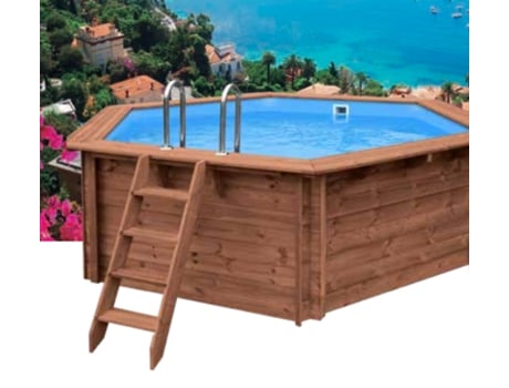Piscina Elevada/Enterradas Madeira Redonda Riviera D434Cm 8 95M3 SWIMPOOL