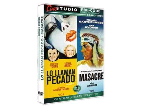 DVD They Call It Sin 1932 + Passed 1934 - Lo Llaman Pecado + Masacre Doble Sesión Precode-
