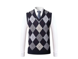 2026 chaleco Sin Mangas de Lana para Hombre Con Cuello En V, Estilo Clásico, Tallas S 2xl, Suave Y Ligero M Azul Oscuro