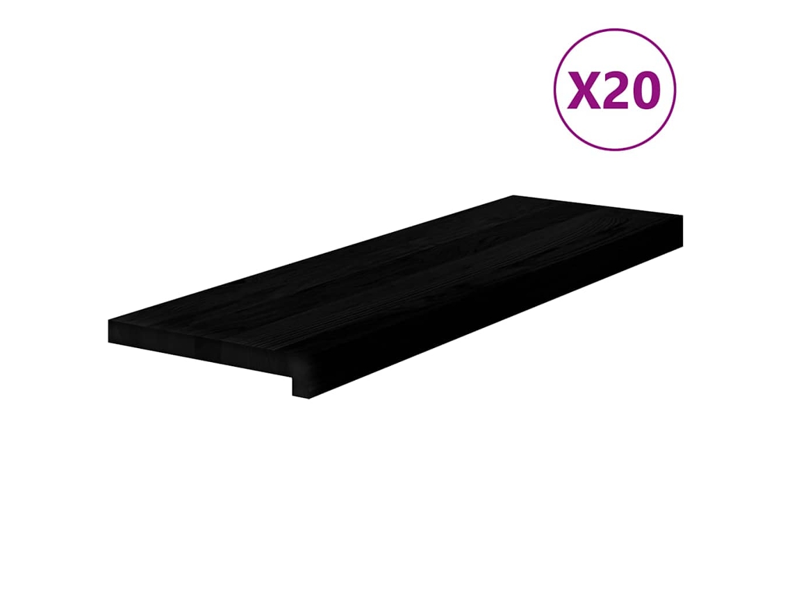 Tapetes de Escada 20 Pcs 80x30x2cm Carvalho Castanho Escuro MAISON EXCLUSIVE