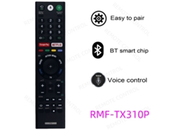 Controlo Remoto De Voz Para Televisão Compatível Com Sony Rmf-tx310p