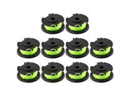 Conjunto De 10 Carretéis De Linha Para Cortador De Grama Ryobi Rlt36b33 Ry36lt33a-0 36v, Peça De Reposição, Rac143