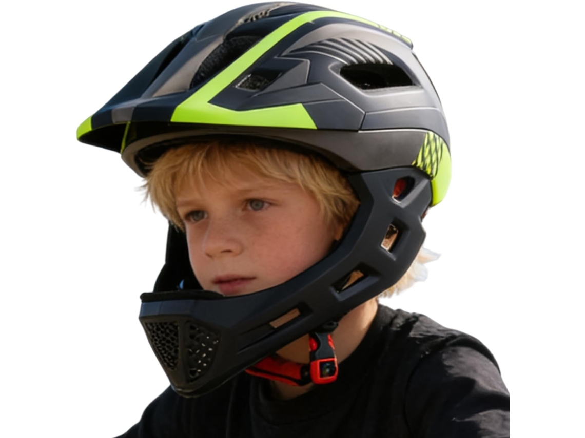 Capacete Integral Infantil Equipamento De Proteção Para Ciclismo, Capacete Para Ciclismo Ao Ar Liv Gokoco