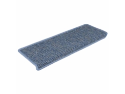 Tapetes Escada Adesivos Aspeto Sisal 30 Pcs 65x21x4 Cm Azul MAISON EXCLUSIVE