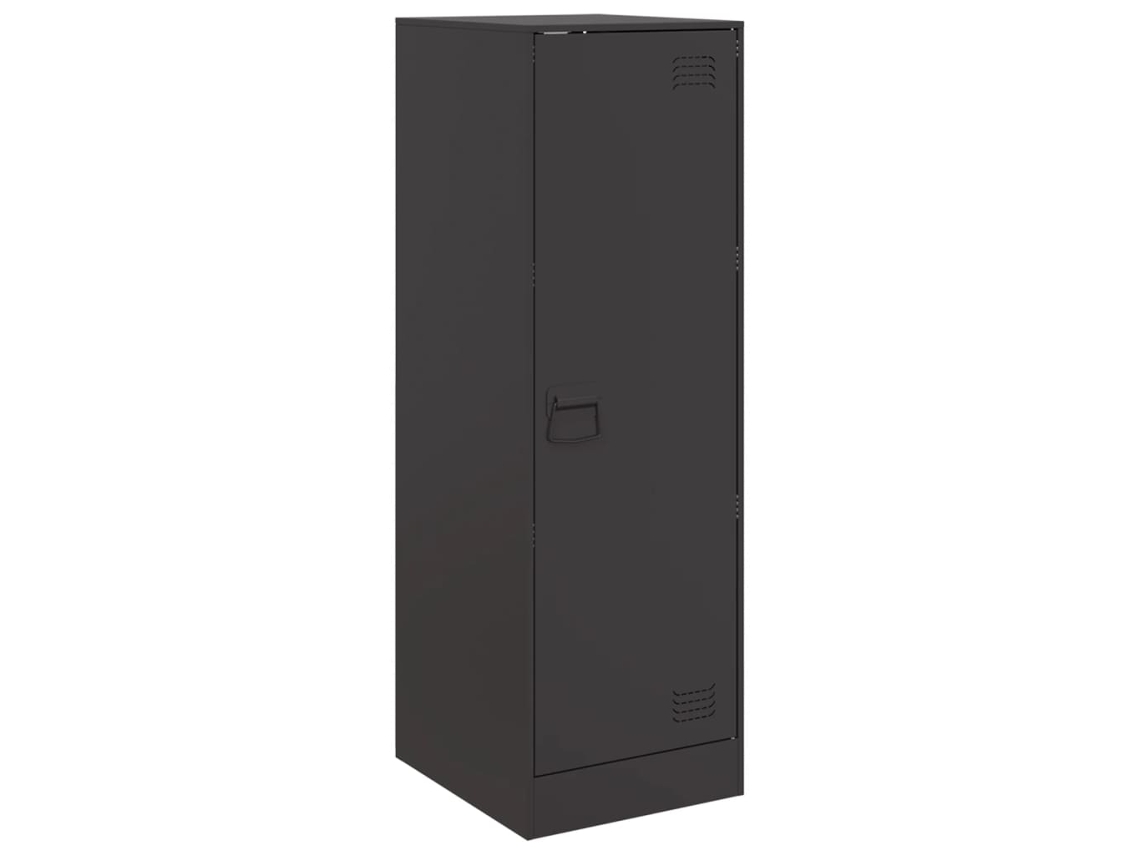 Aparador VIDAXL Preto Aço (34.5 x 39 x 107 cm)