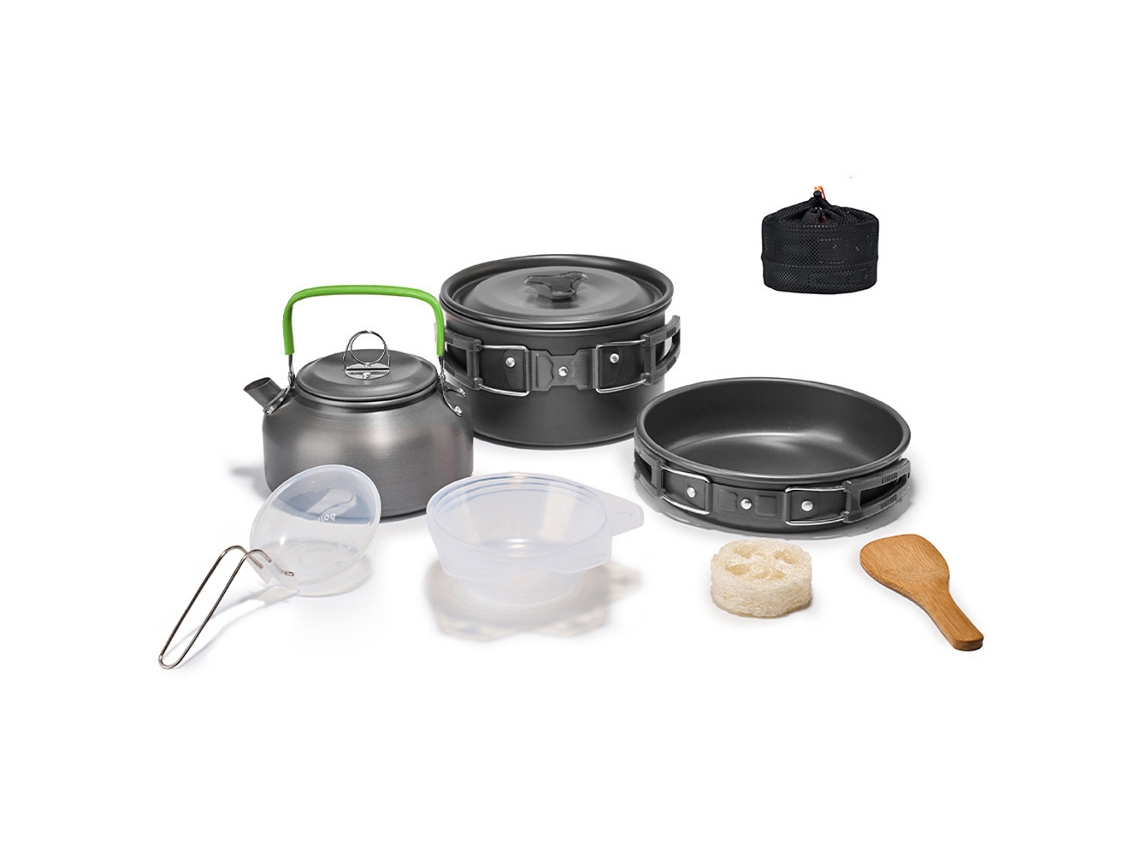 Conjunto de Panelas para Camping e Trekking Portátil