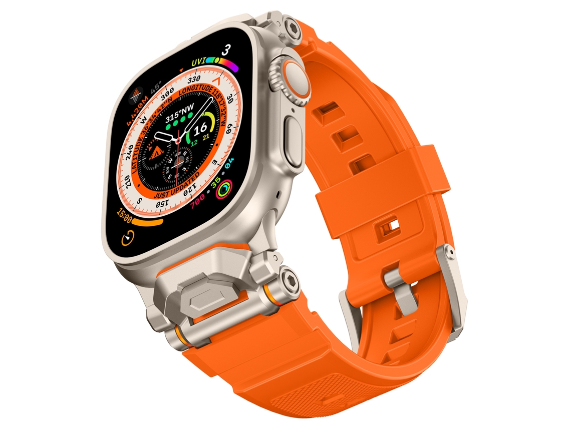 Bracelete para Apple Watch 42/44/45/46/49mm XIAOMOYU (laranja Titânio)