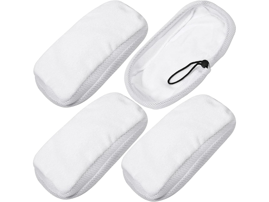 Panos de Limpeza para Pisos Duros Compatíveis com o Esfregão a Vapor 9 em 1 Morphy Richards 720020, 720021 e 720502 BRILVIBERA (pacote com 4)