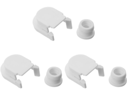 Kit De Buchas Para Cabo De Câmbio De 3 Peças Com Tampas