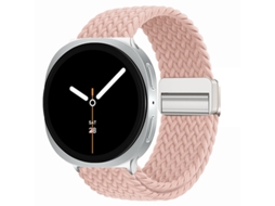 Pulseira esportiva elástica em nylon trançado com data magnética e núcleos coloridos, para Samsung Galaxy Watch8