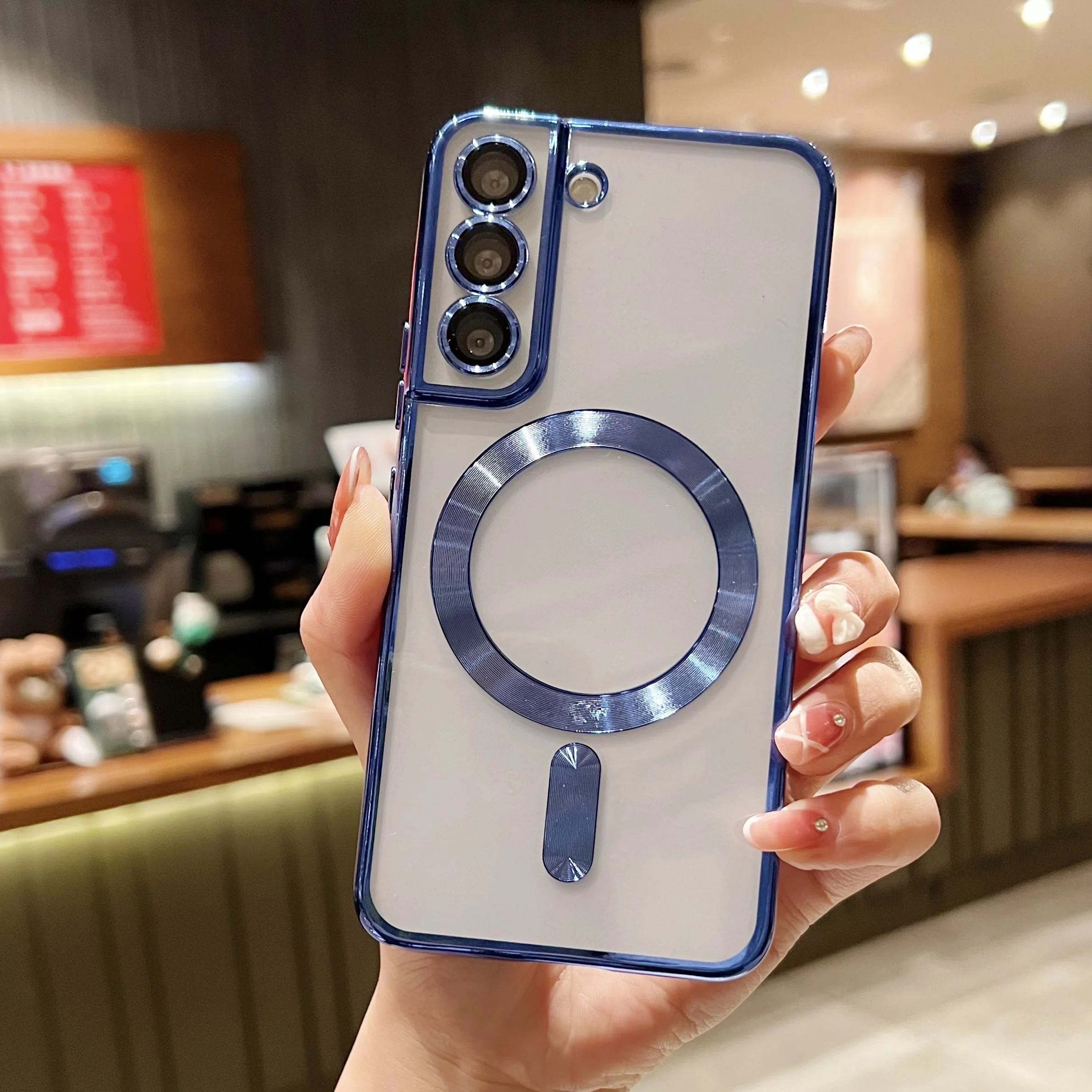 Capa Protetora Magnética (azul Para Samsung S25 Plus), Processo De Galvanoplastia.