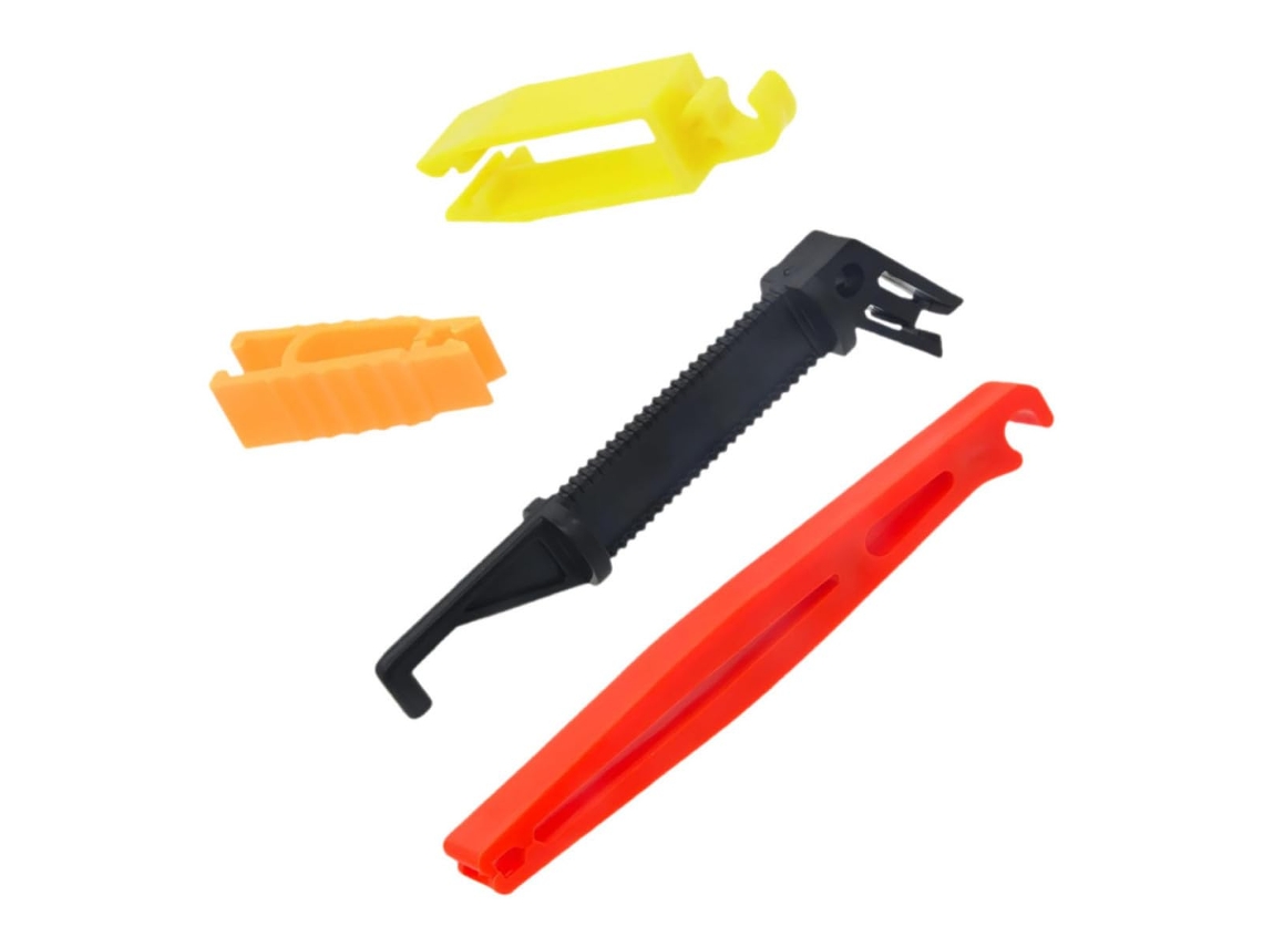 Extrator de fusíveis de plástico para fácil inserção e remoção, conjunto de 4 peças.