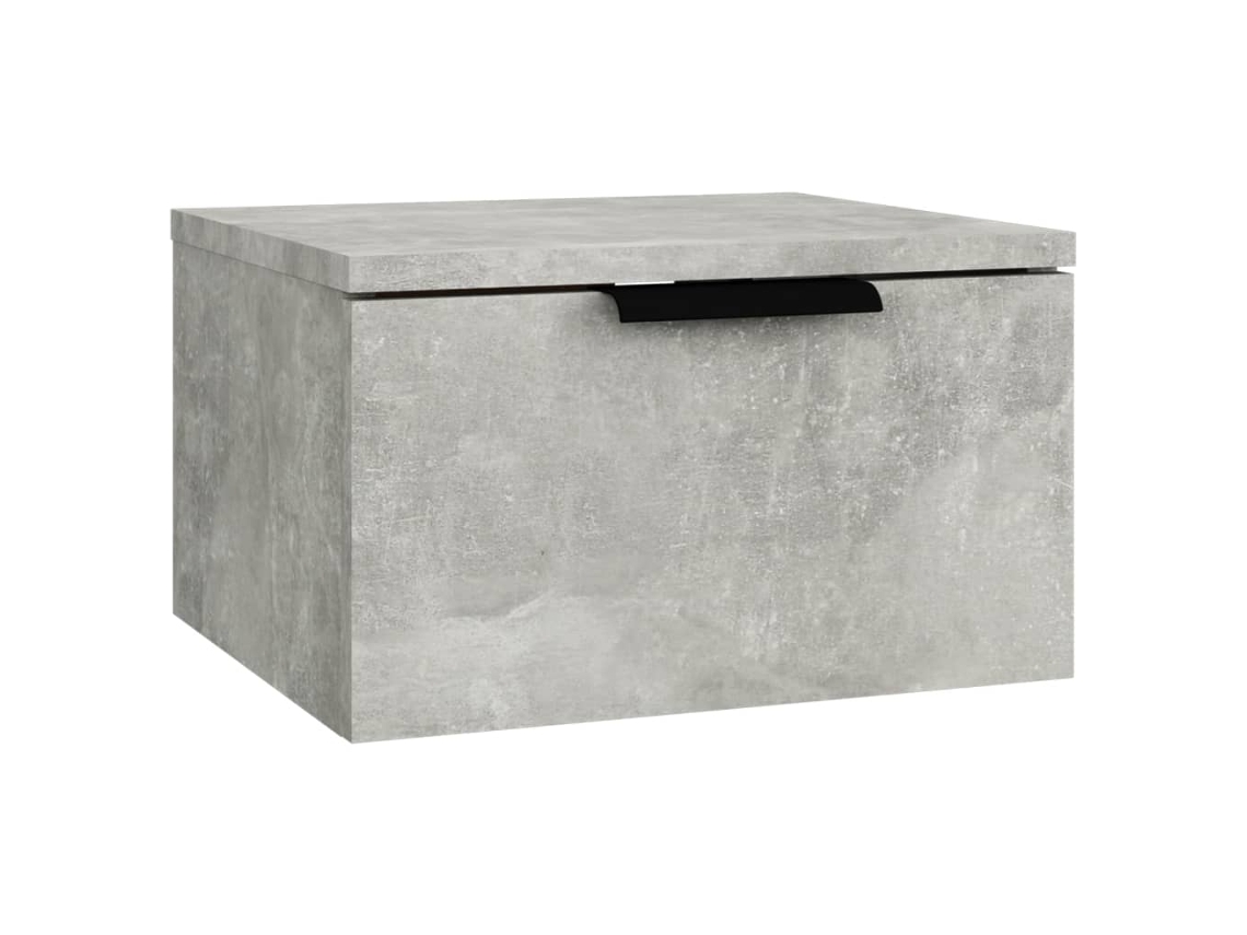Mesa Cabeceira MAISON EXCLUSIVE Montada na Parede em Cinzento Cimento (34x30x20 cm)