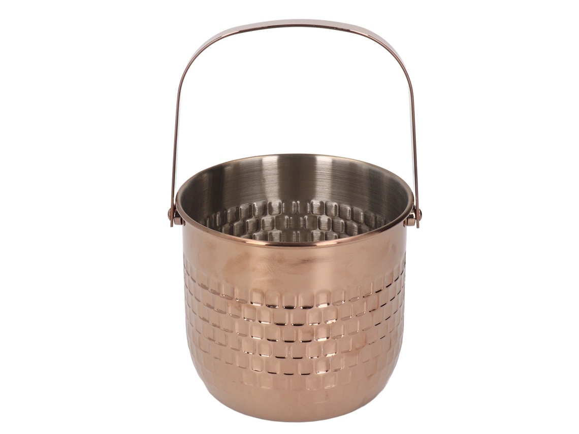 Cubo de Vinho Isolado LAXISCREED Aço Inox Dourado Rosa