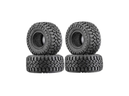 2026 4 Neumáticos Supersuaves de 50,8 Mm para Coches Rc Crawler a Escala 1/18 Y 1/24 Axial Scx24 Ax24 Trx4m Fms (1 Pulgada)