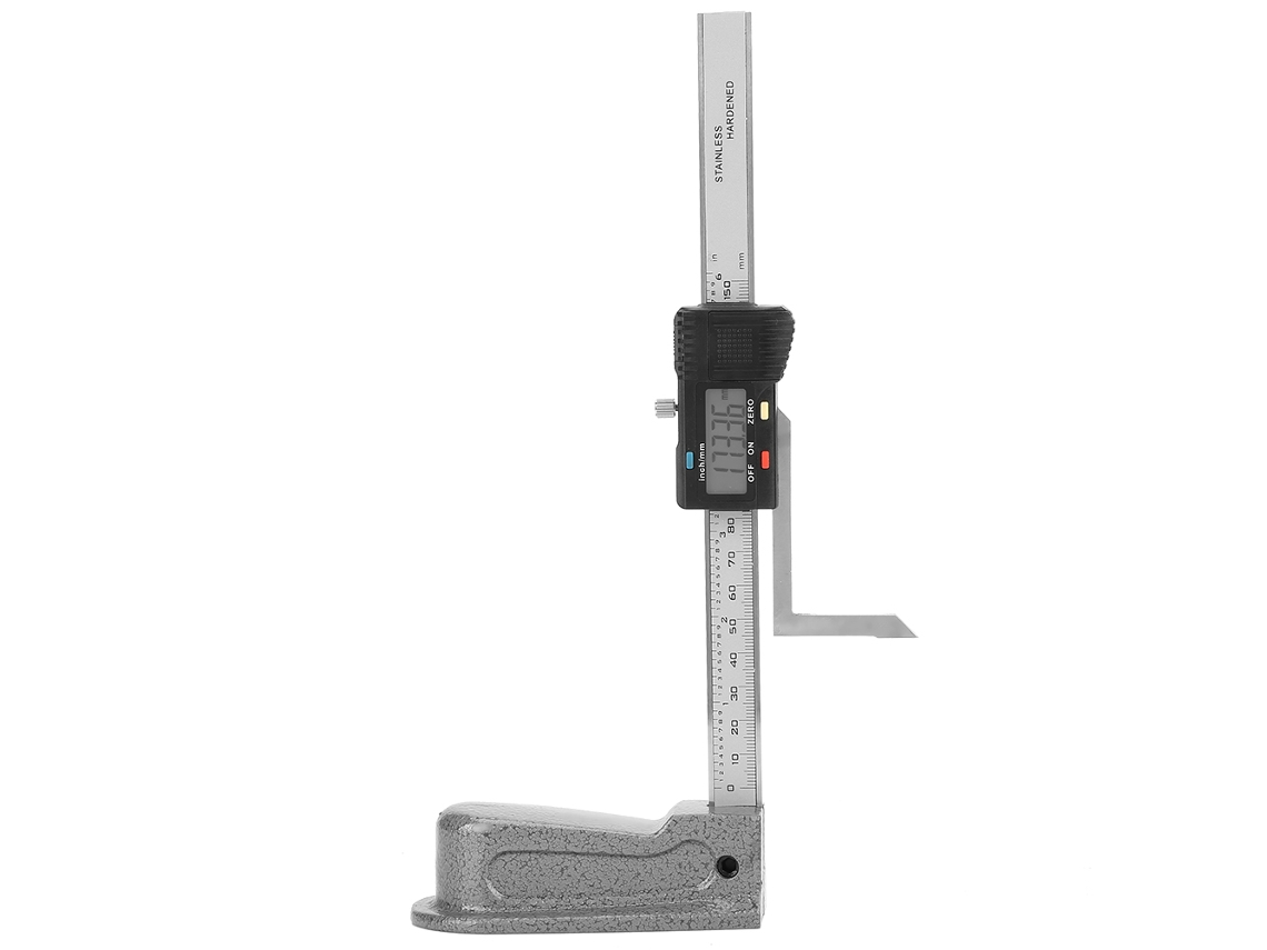 Calibre Digital de Altura e Profundidade 0 150mm com Base de Aço Inoxidável S/MARCA