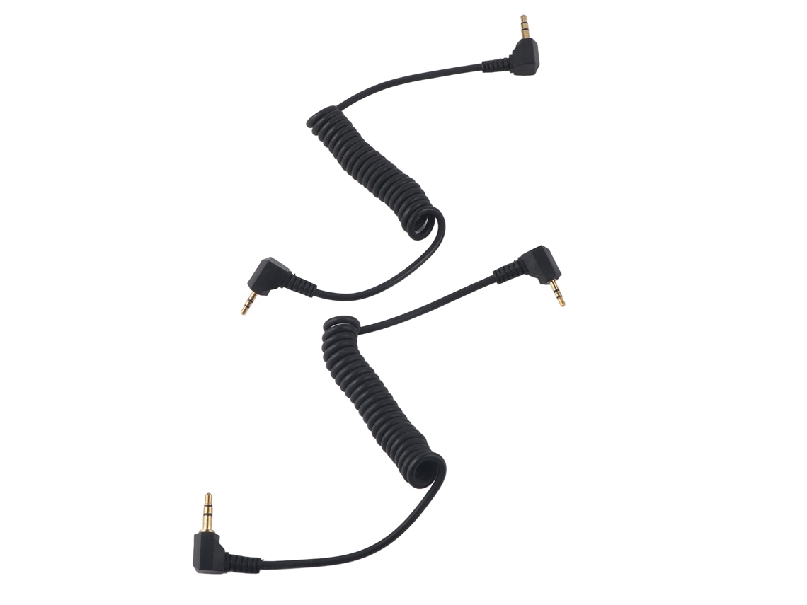 2pcs 3.5mm To Male Flash C1 Sync Cable 3.5mmc1 Flash Trigger Coiled Cable For Eos 70d Camera LAXISCREED