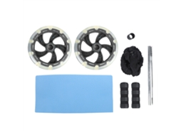 Conjunto de Faixas Elásticas de Resistência para Abdominais Preta AQUAFORGE