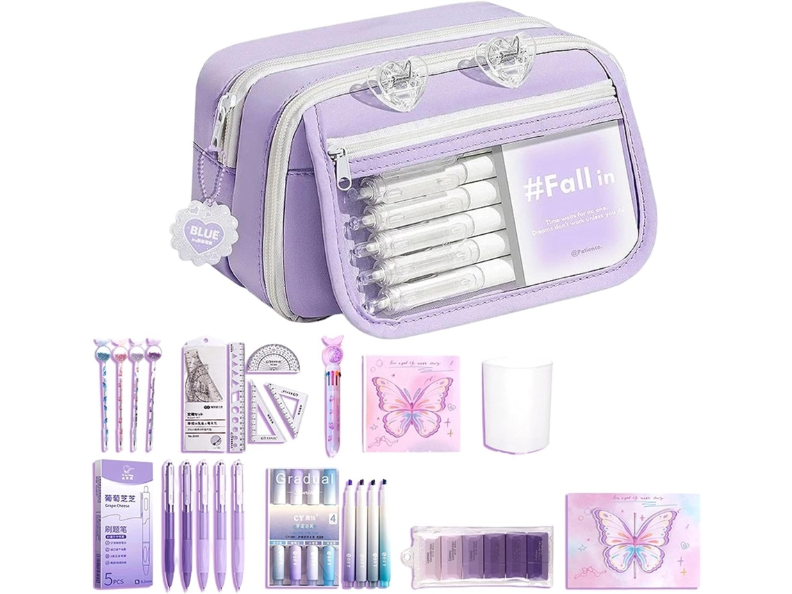 Peil Pouch With Supplies Large Capacity Organizer Stationery