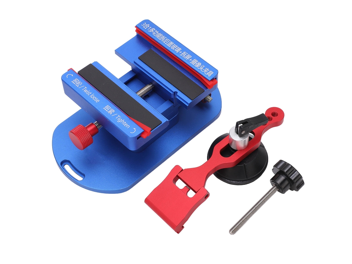 Fixador de Reparo Rotativo 3 em 1 Liga de Alumínio Clamp para Manutenção Eletrônica S/MARCA