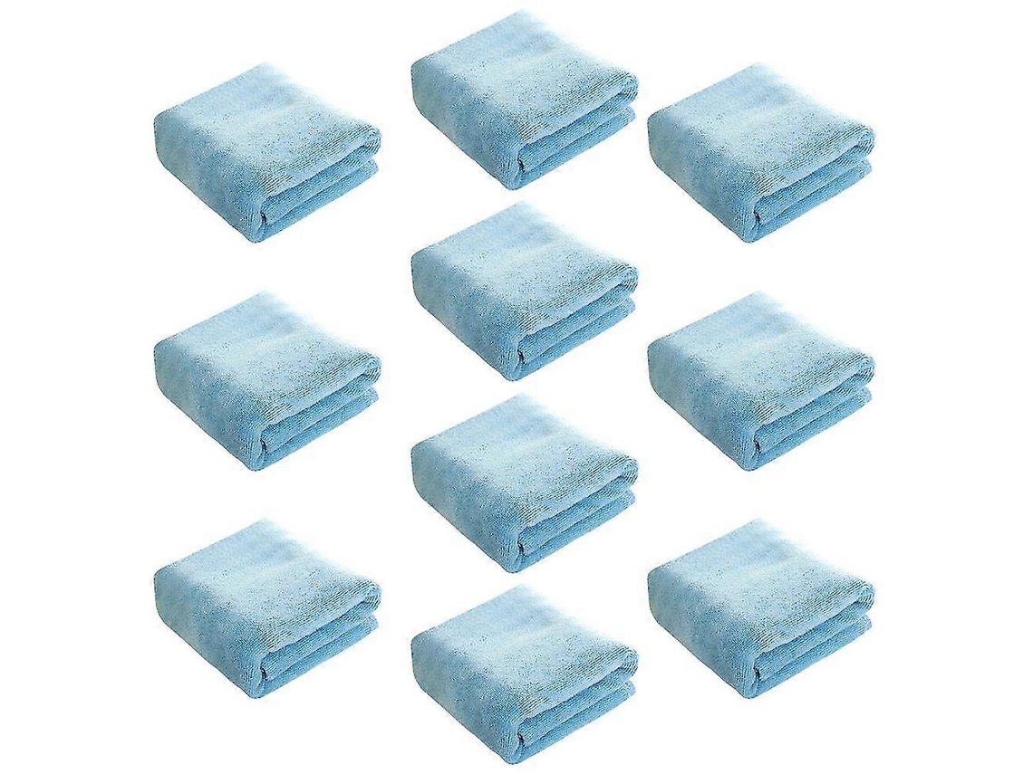 Rebe toallas de Peluquería 10 Pack Secado Rápido para Cabelo, Mãos, Rosto Uso em Casa, Salão, Spa, Barbearia Azul Claro